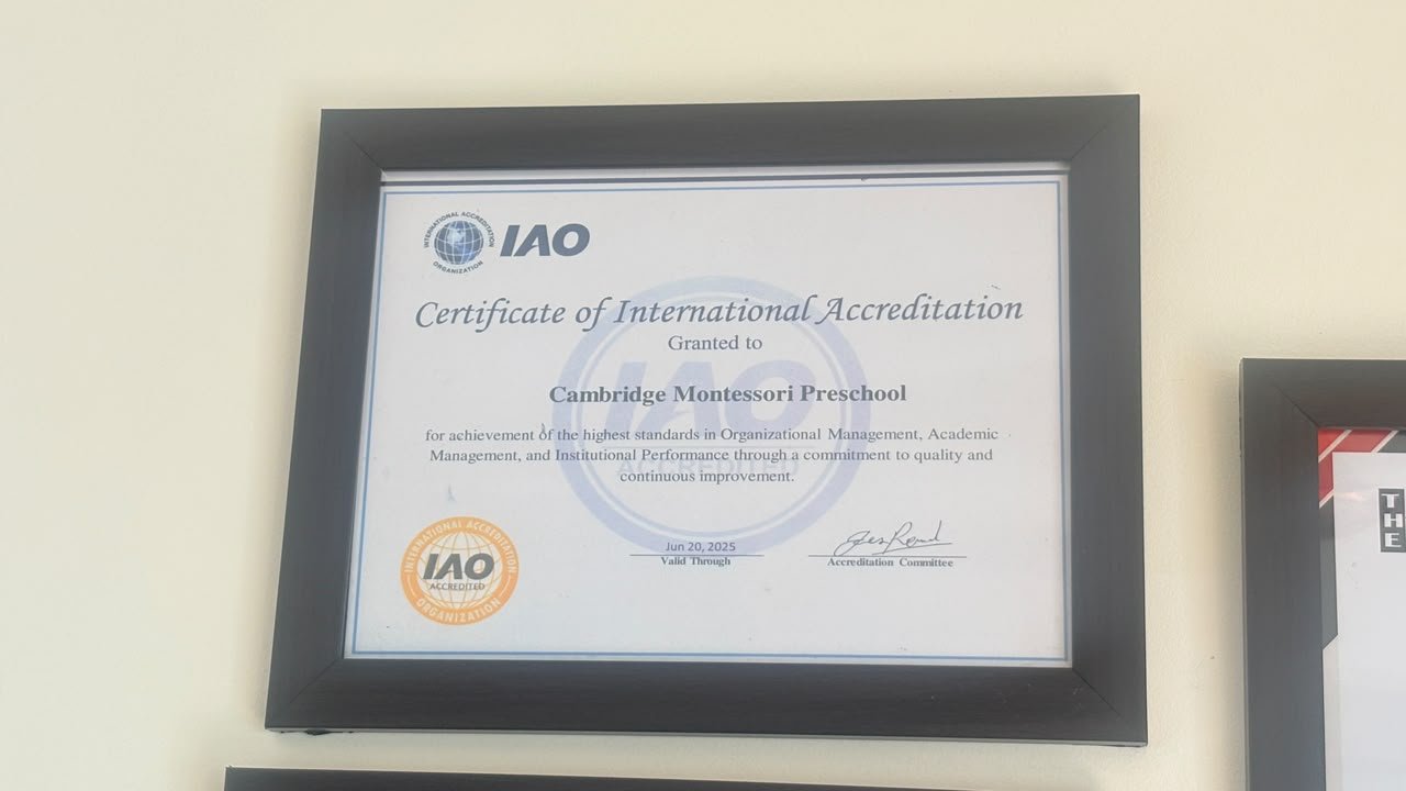 Certificate of International Accreditation